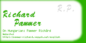 richard pammer business card
